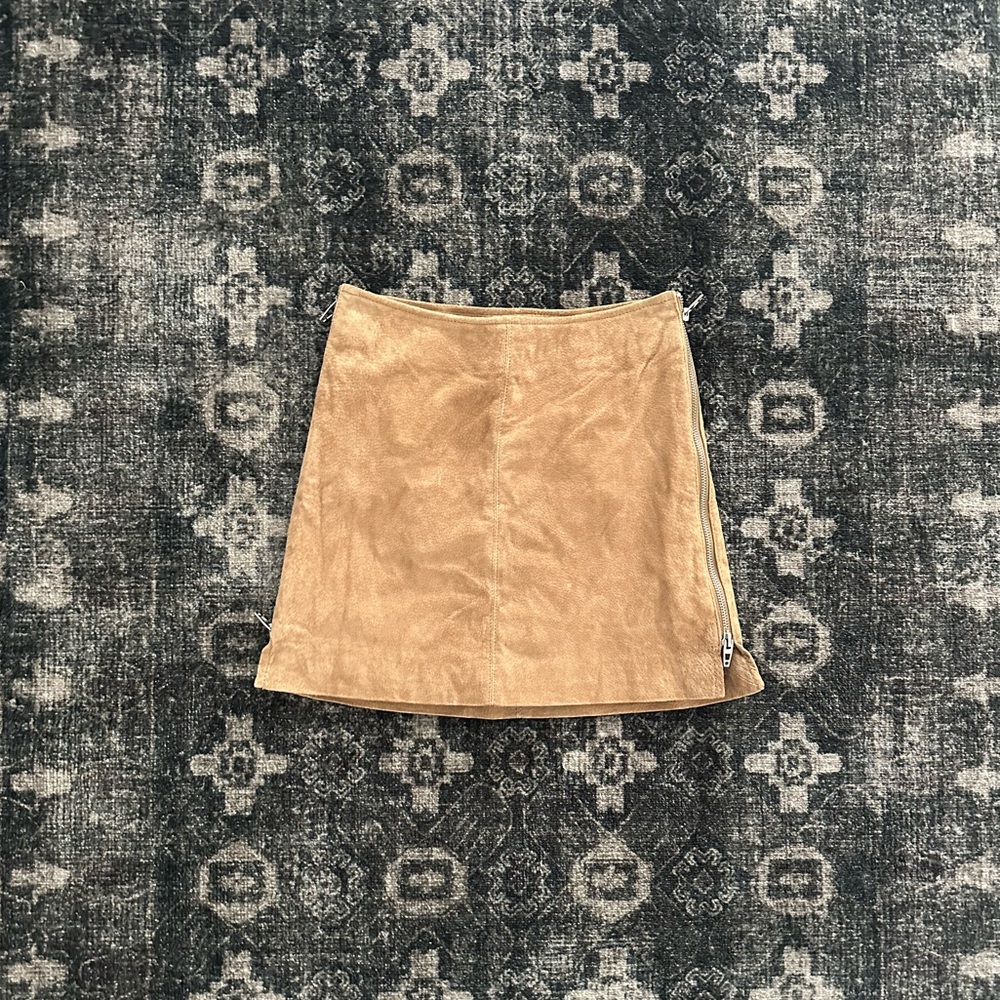 Western Suede Mini Skirt